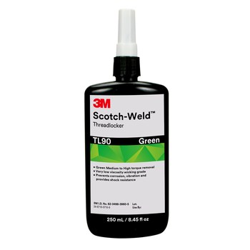 3M Scotch-Weld TL90 Verde Fijador de rosca 62617 - Mediano Fuerza - 8.45 fl oz Botella