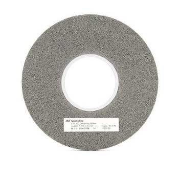 3M Scotch-Brite Convoluto Carburo de silicio Duro Rueda de desbaste - Fina grado - Accesorio Eje - Diámetro 8 pulg. - Agujero Central 3 pulg. - Grosor 1/2 pulg. - 60443
