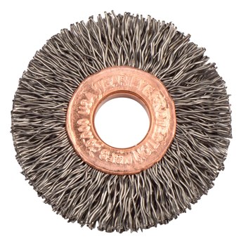 Weiler 15762 Cepillo de rueda - Rizado Acero cerda