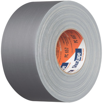 Shurtape PC 657 Plateado Cinta para ductos - 48 mm Anchura x 55 m Longitud - 14.5 mil Espesor - SHURTAPE 200183