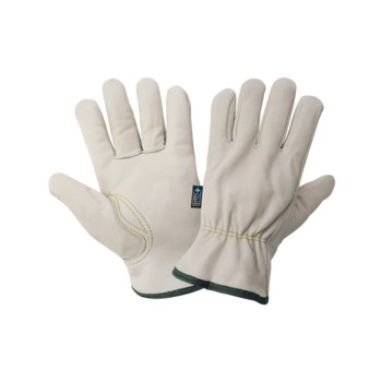 Global Glove 3200CTH Beige Grande Cuero vacuno Cuero Guante para conductor - 3200cth lg