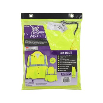 Global Glove GLO-1400 Chamarra para lluvia GLO-1400/LG - tamaño Grande - Lima - glo-1400 lg