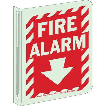 Imágen de Brady Bradyglo B-347 Poliéster/poliestireno Rectángulo Inglés Cartel de alarma de incendios 94027 (Imagen principal del producto)