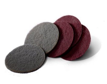 3M Scotch-Brite Hookit No tejido Carburo de silicio Gris Disco de velcro - Carburo de silicio - 5 pulg. - Súper fino - 29294