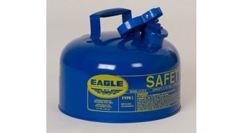 Imágen de Eagle Azul Acero galvanizado en caliente calibre 24 2.5 gal Lata de seguridad (Imagen principal del producto)