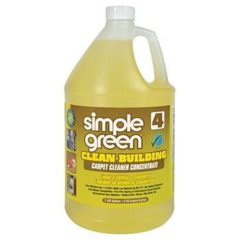 Simple Green Clean Building Limpiador de alfombras - Líquido 1 gal Botella - Sin perfume Fragancia - 11201
