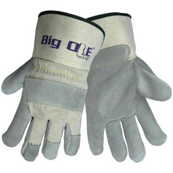 Imágen de Global Glove Big Ole 2100 Gris/Blanco Grande Cuero Dividir Cuero Guantes de trabajo (Imagen principal del producto)