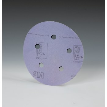 3M Hookit Recubierto Óxido de aluminio Morada Disco de velcro - Óxido de aluminio - 5 pulg. - P320 - Muy fino - 19634