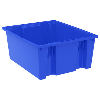 Imagen de Akro-mils 35225 2 ft³, 14.98 gal 70 lb Azul Polímero de grado industrial Contenedor apilable (Imagen principal del producto)