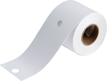 Brady BradyJet J20-255-2551 Etiqueta imprimible de inyección de tinta - 3.25 pulg. x 5.75 pulg. - Poliéster - Blanco - B-2551
