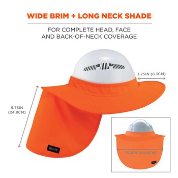Ergodyne Chill-Its 6660 Casco 12641 - Poliéster - Naranja
