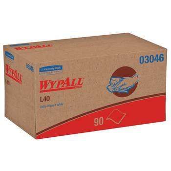 Kimberly-Clark Wypall L40 Limpiador 03046, DRC, - 9.8 pulg. x 10 pulg. - Blanco
