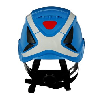 3M SecureFit X5000 X5001X-ANSI Azul Plástico Casco - Suspensión 6 puntos - Ajuste Trinquete - 076308-94285