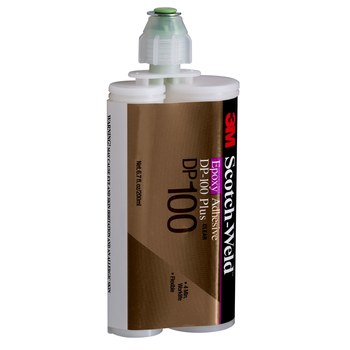 3M Scotch-Weld DP100 Plus Transparente Adhesivo epoxi - Base y acelerador (B/A) - 200 ml Cartucho - 87266
