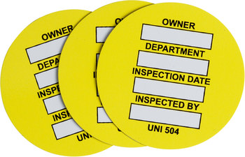 Imágen de Brady Amarillo UNI-UNI 504 Inserción de etiqueta universal (Imagen principal del producto)
