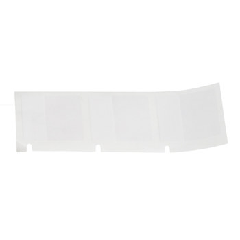 Brady M4-49-427 Etiquetas envolventes autolaminables - 1 pulg. x 1 pulg. - Vinilo - Negro sobre blanco, transparente - B-427