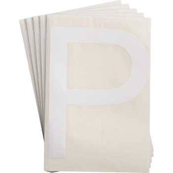 Imágen de Brady Toughstripe Blanco Interior Poliéster Carta 121782 Etiqueta en forma de letra (Imagen principal del producto)