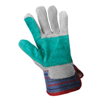 Global Glove Economía Doble palma 2300DP Azul/Rojo Grande Cuero vacuno Cuero Guantes de trabajo - 816679-01880