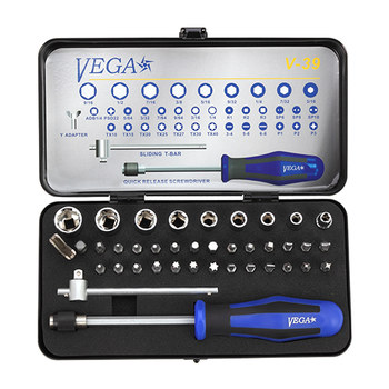 Vega Tools Juego de brocas impulsoras V-39 - 00646