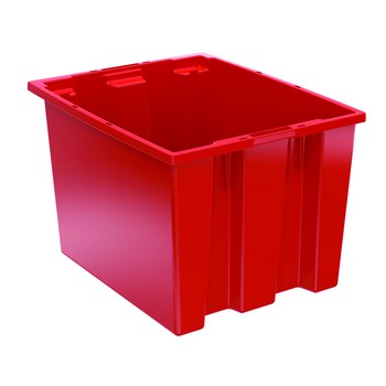 Imagen de Akro-mils 35195 1.7 ft³, 12.93 gal 85 lb Rojo Polímero de grado industrial Contenedor apilable (Imagen principal del producto)