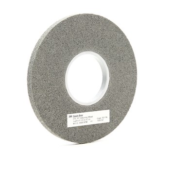3M Scotch-Brite Convoluto Carburo de silicio Duro Rueda de desbaste - Fina grado - Accesorio Eje - Diámetro 8 pulg. - Agujero Central 3 pulg. - Grosor 1/2 pulg. - 60443