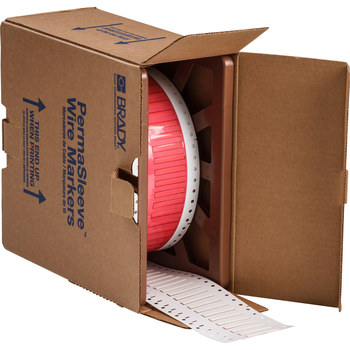 Imágen de Brady Permasleeve Blanco Termocontraíble Transferencia térmica HX-125-150-WT Manga para impresora de transferencia térmica troquelada (Imagen principal del producto)