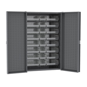 Imagen de Akro-mils HD4824MCLAR 1500 lbs Gris Transparente Revestido en polvo Acero 16 Gabinete para cajas (Imagen principal del producto)
