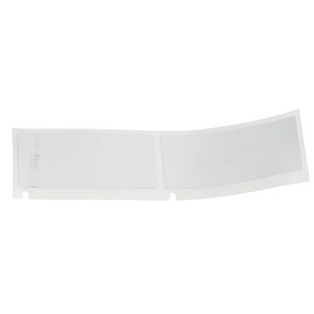 Brady MetaLabel M4-60-428 Etiquetas metalizadas - 1 pulg. x 2 pulg. - Poliéster - Negro sobre gris claro - B-428