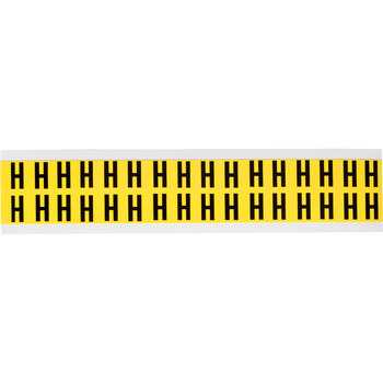 Imágen de Brady Serie 34 Negro sobre amarillo Interior Paño de vinilo Serie 34 Carta 3420-H Etiqueta en forma de letra (Imagen principal del producto)