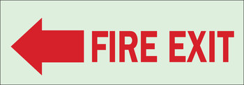 Imágen de Brady Bradyglo B-347 Poliéster/poliestireno Rectángulo Blanco Inglés Cartel de salida de incendios 80298 (Imagen principal del producto)
