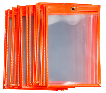 Imágen de Brady Transparente Borde naranja fluorescente Vinilo 56942 Sobre protector (Imagen principal del producto)
