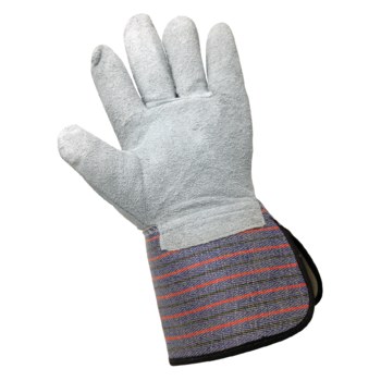 Global Glove 2300GC Marrón Grande Cuero Dividir Cuero vacuno Cuero Guantes de trabajo - Pulgar tipo ala - 2300gc lg