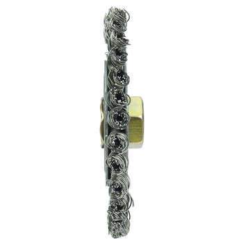 Weiler Roughneck Max 13138 Cepillo de rueda - Anudado - Circular trenzado Acero inoxidable cerda