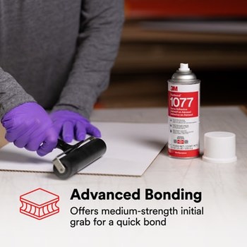 3M Fastbond 1077 7100373887 Spray Adhesivo para Espuma y Tela Neutro Líquido Bote de aerosol A base de agua - 76114 - Peso neto 8.2 oz
