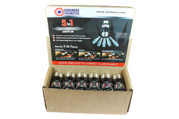 Imágen de Acoplador de escape de seguridad 5- en -1 150USE-D12 de Acero Cromado & Aluminio por 1/4 pulg. de Coilhose (Imagen principal del producto)