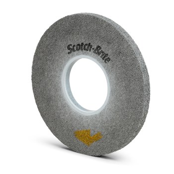 3M Scotch-Brite Convoluto Carburo de silicio Duro Rueda de desbaste - Fina grado - Accesorio Eje - Diámetro 16 pulg. - Agujero Central 10 pulg. - Grosor 1 pulg. - 94900