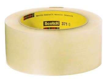 3M Scotch 371 Transparente Cinta de sellado de cajas - 48 mm Anchura x 50 m Longitud - 1.8 mil Espesor - 68802