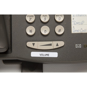 Brady B33-43-718 Rollo de etiquetas troqueladas para impresoras - 1.25 pulg. x 0.25 pulg. - Poliéster - Blanco - B-718