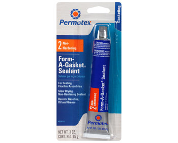 Permatex Form-A-Gasket 2 Moldeador de juntas Negro Pasta 3 oz Tubo - 80016