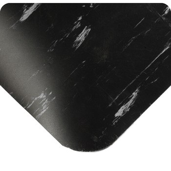 Imágen de Wearwell Tile-Top Select 494 Marmoleado negro Base de esponja de PVC/Superficie de PVC Tapete antifatiga (Imagen principal del producto)