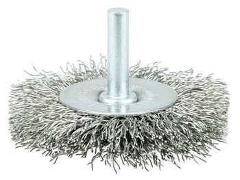 Weiler Wolverine 36211 Cepillo de rueda - Rizado Acero cerda