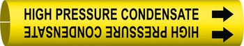 Imágen de Brady Negro sobre amarillo Plástico 4076-G Marcador de tubería con correa (Imagen principal del producto)