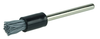 Weiler Nylox Nailon Cepillo de copa - Accesorio Vástago sin rosca - Diámetro 5/16 pulg. - Diámetro de la cerda 0.018 pulg. - 26146