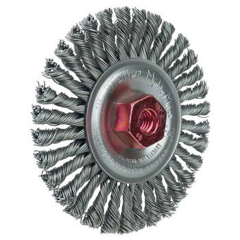 Weiler Roughneck 13126 Cepillo de rueda - Anudado - Circular trenzado Acero cerda