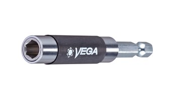Vega Tools 1/4 pulg. Magnético Portabrocas 175MH1DL - Acero Y Acero Inoxidable - 3 1/8 pulg. Longitud - Zinc acabado - 00428