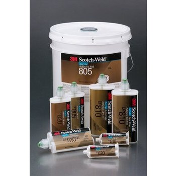 3M Scotch-Weld 810NS Tostado Base y acelerador (B/A) Adhesivo acrílico, 200 ml Duo-Pak | RSHughes.mx