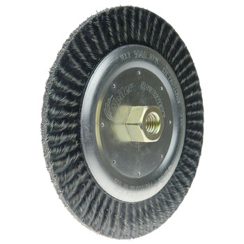 Weiler Polyflex 35600 Cepillo de rueda - Anudado encapsulado Acero cerda