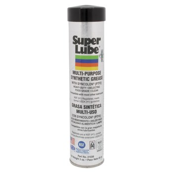 Super Lube Blanco Grasa - 3 oz Cartucho - Grado alimenticio - 21036