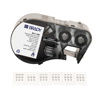 Brady CleanLift M4-7-498 Etiquetas multiuso reposicionables - Vinilo - Negro sobre blanco - B-498