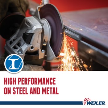 Weiler Tiger Disco de corte y esmerilado 57108 - 6 pulg. - Óxido de aluminio - 30 - S